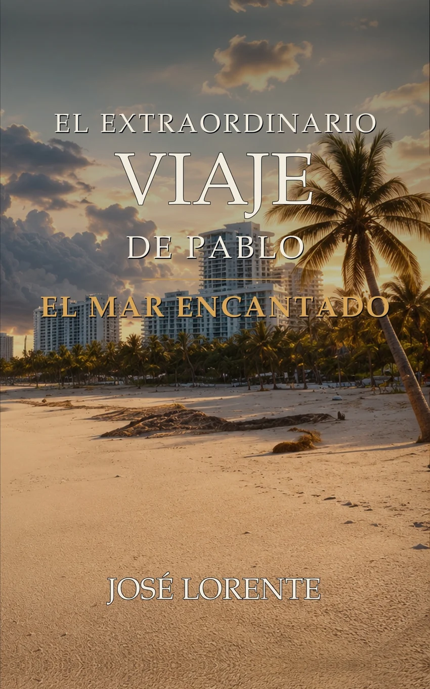 Portada oficial de El mar encantado, tercer libro de El extraordinario viaje de Pablo